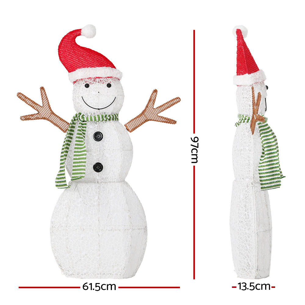 Christmas Lights Snowman - 97cm tall