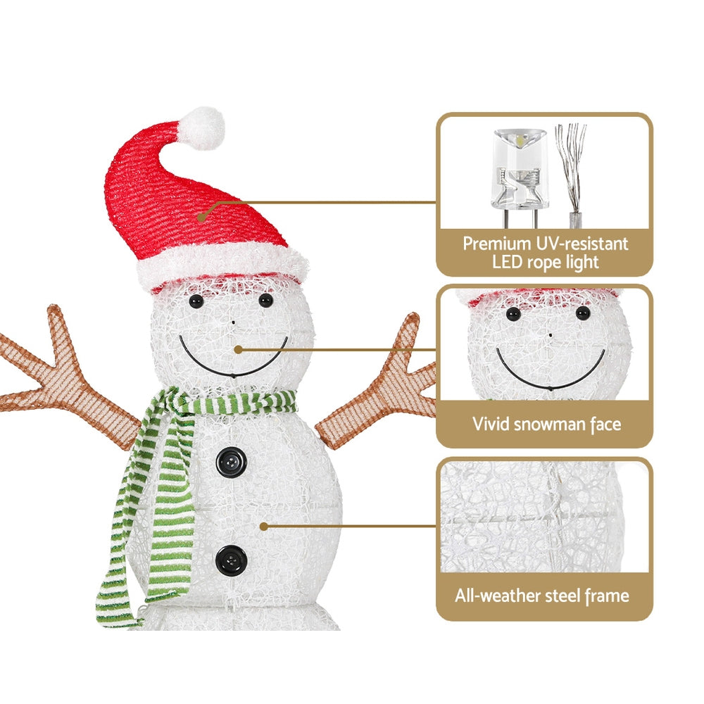 Christmas Lights Snowman - 97cm tall