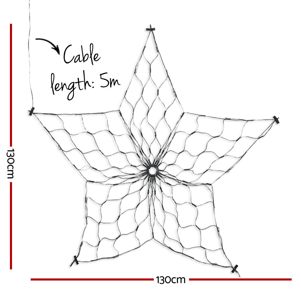 1.3M Christmas Star/Snownowflak Solar Lights