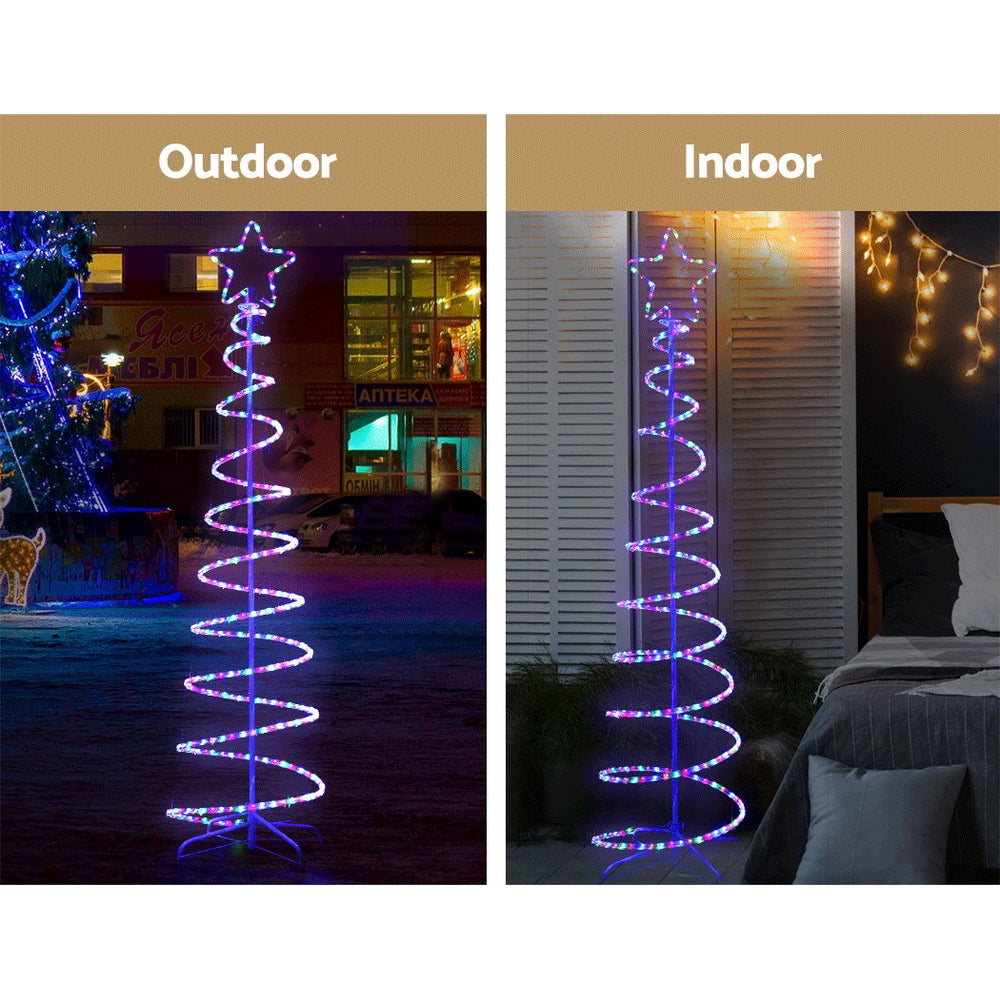 1.88 metre Christmas Tree made from 288 LEDs
