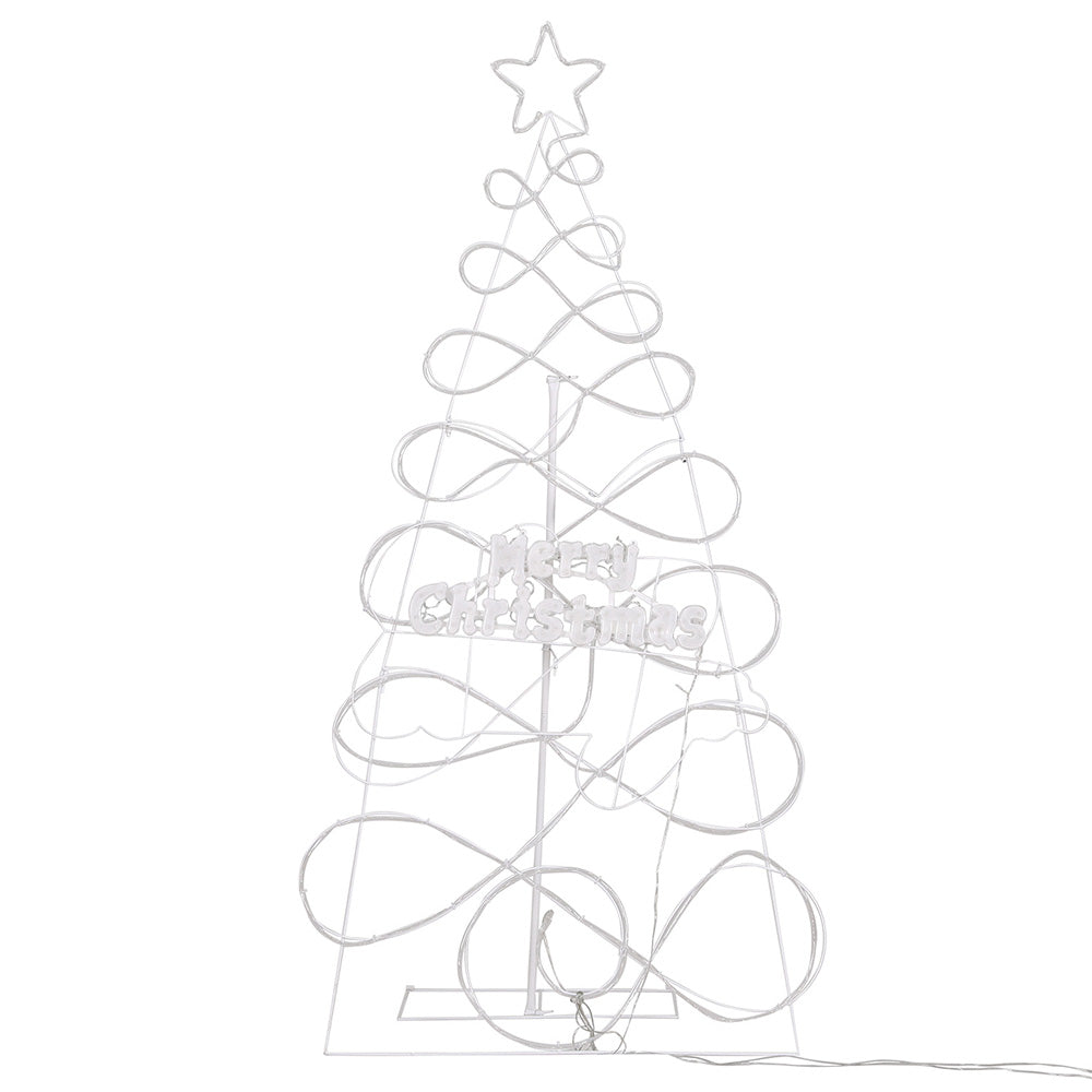 1.7M Christmas Tree with built in Merry Christmas sign