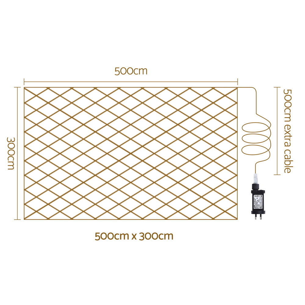 5m x 3m Net Lights – 600 Colourful LEDs