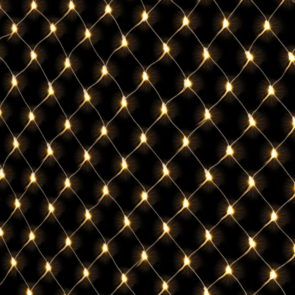 2Mx3M Christmas Net -Solar Powered - Warm White lights