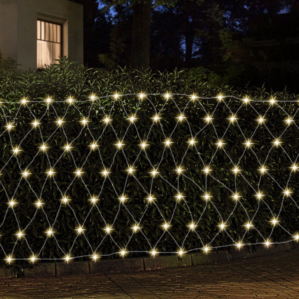 2Mx3M Christmas Net -Solar Powered - Warm White lights