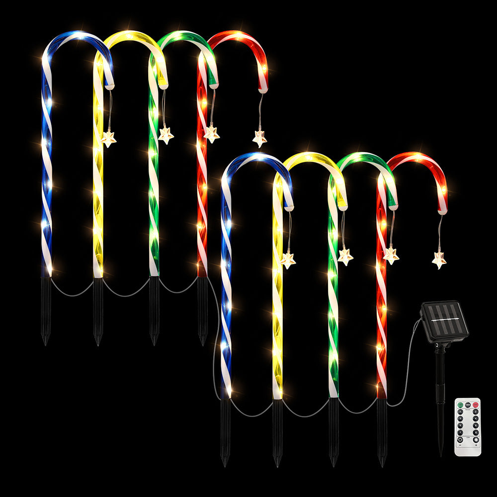 Christmas candy cane path lights - 8 lights