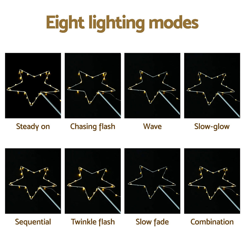 4-Piece Christmas star Pathway Lights