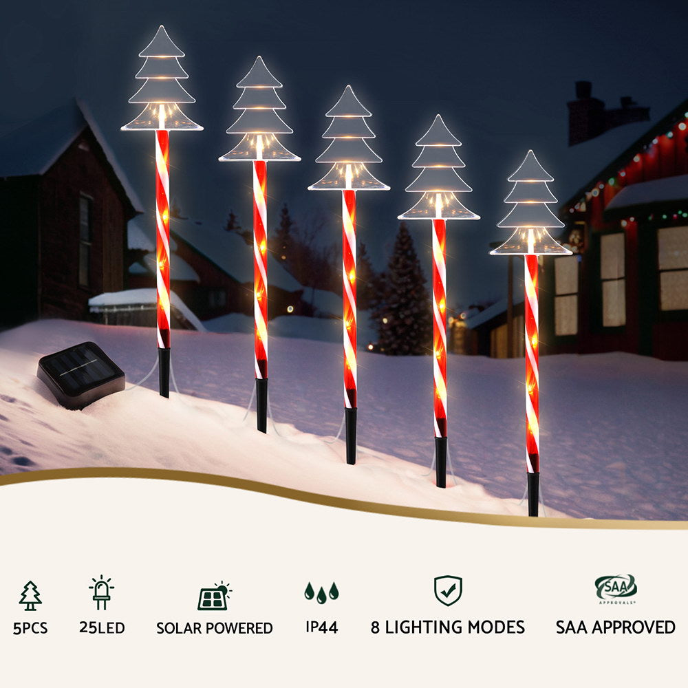 Set of 5 Christmas Tree Path lights.