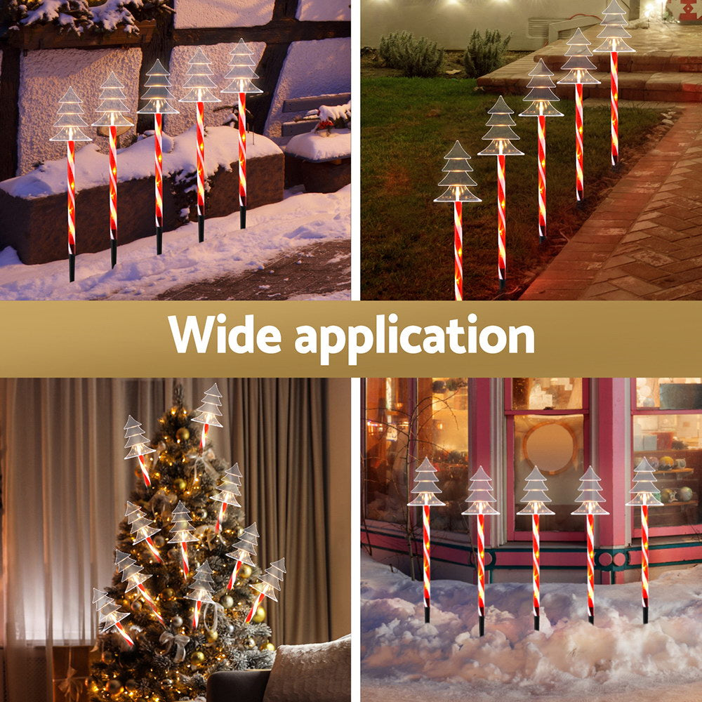 Set of 5 Christmas Tree Path lights.