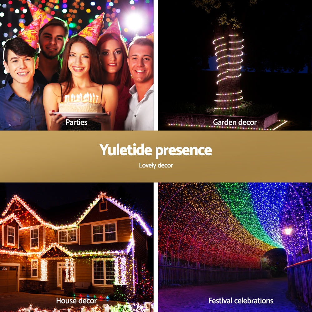 20M Christmas Lights String Rope Light with 600 LEDs