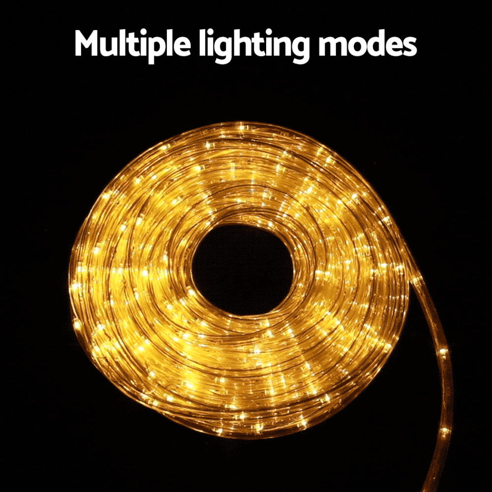20M Christmas Lights String Rope Light Decorations Warm 600 LED