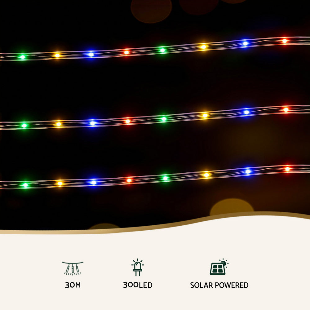 30M Colourful rope fairy lights - 300 LEDs