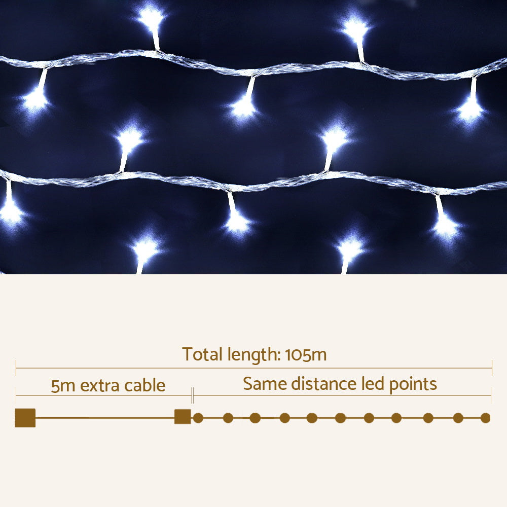 100M String of Fairy Light 500 LED - Cool White