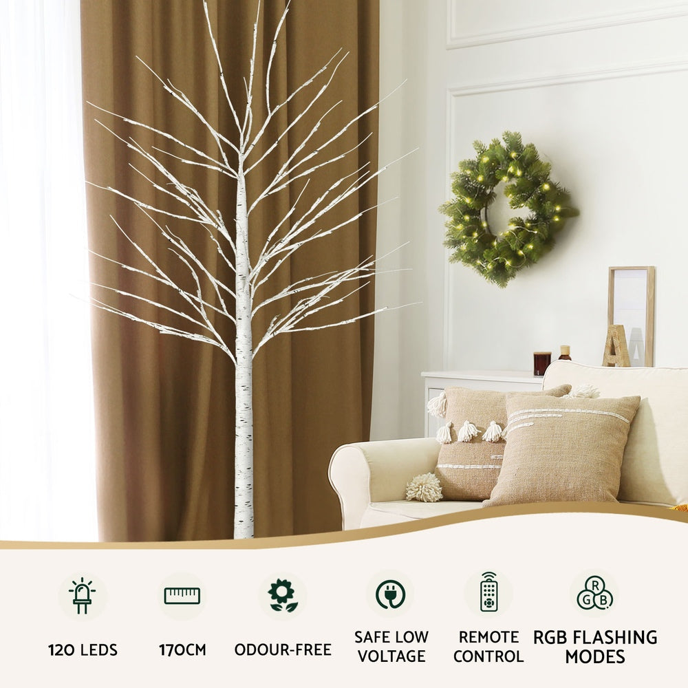 1.7M  contemporary twig style Christmas Tree with lights