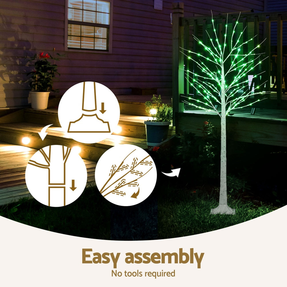1.7M  contemporary twig style Christmas Tree with lights